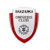 Suzuki Metal Shield Car Rear Sticker Auto Window Emblem Badge Decal