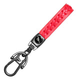 Ford Mustang PU leather Braided Rope Car Keychain