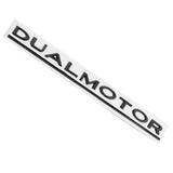 Tesla DUAL MOTOR Logo Metal Car Rear Sticker Emblem Badge Decal