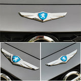 Peugeot Metal Wings Car Front Hood Sticker Emblem Badge Decal