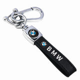 BMW PU Leather Car Logo Keyring Keychain