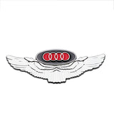 Audi Metal Wings Car Rear Sticker Auto Window Emblem Badge Decal