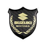 Suzuki Metal Carbon Fiber Car Rear Sticker Shield Trunk Emblem Badge Decal