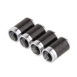 4pcs/set Ford Logo Carbon Fiber Car Air Valve Stem Cap Auto Tyre Valve Covers