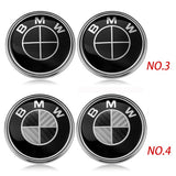 2PCS BMW Logo X1 X3 X5 X6 1 3 5 7 Series 82mm Car Front Hood Sticker 82mm Auto Trunk Emblem Rear Badge Decal