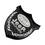 Jeep Metal Carbon Fiber Car Rear Sticker Shield Trunk Emblem Badge Decal