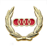 Audi Wheat Metal Car Window Sticker Emblem Badge Decal