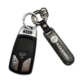 Alfa Romeo Carbon Fiber Car Logo Keychain Keyring