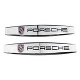 2pcs Porsche Metal Car Fender Side Badge Decal Rear Emblem Sticker