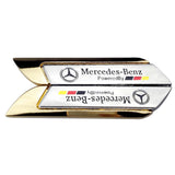 2pcs Mercedes Benz AMG Logo Metal Car Side Sticker Emblem Badge Decal Auto Body Decoration