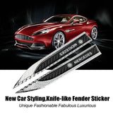 2pcs Mercedes Benz AMG Logo Metal Car Side Fender Emblem Stickers