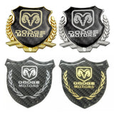 Dodge Metal Carbon Fiber Car Rear Sticker Shield Trunk Emblem Badge Decal