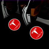 2pcs Tesla Wireless Car Welcome Door Laser Projection LED Light