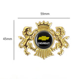 Chevrolet Double Lion Metal Car Rear Sticker Auto Window Emblem Badge Decal