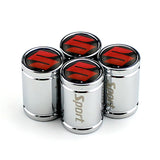 4pcs Suzuki Logo Car Tire Valve Caps