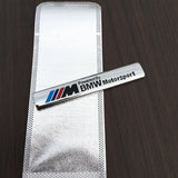 2pcs BMW M Power Logo Car Fender Side Emblem Badge Sticker