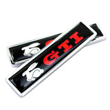 2pcs/set Volkswagen GTI Racing Logo Metal Car Side Sticker Auto Emblem Badge