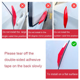 6pcs Acura TPU Car Door Anti-collision Protective Stickers Bumper Strip Decal
