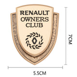 Renault Metal Shield Car Rear Sticker Auto Window Emblem Badge Decal
