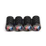 4pcs/set Buick Logo Carbon Fiber Car Air Valve Stem Cap Auto Tyre Valve Covers