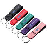 Ford PU Leather Metal Car Logo Keychain