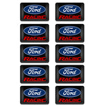 10pcs Ford ST Racing Wolf Epoxy Car Armrest Button Sticker