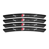 4pcs/set 9cm Audi Sline Quattro Aluminum Alloy Car Wheel Rim Tyre Sticker