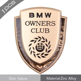 BMW Carbon Fiber Car Rear Shield Sticker Auto Body Window Emblem Badge Decal