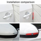 4pcs/set Volvo Car Door Mirror Side Anti Collision Sticker Bumper Strips