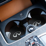 2pcs/set Infiniti Logo PVC Waterproof Car Water Coaster