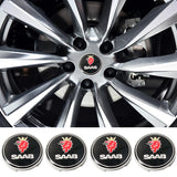 4pcs/set 63mm SAAB ABS Car Wheel Hub Center Caps Covers