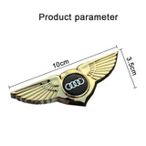 Audi Angle Wings Metal Car Front Center Sticker Grille Emblem