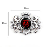 Dodge Double Lion Metal Car Rear Sticker Auto Window Emblem Badge Decal