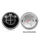 1PC 82mm BMW Logo Car Front Hood Emblem Rear Badge Decal
