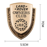 Land Rover Metal Shield Car Rear Sticker Auto Window Emblem Badge Decal