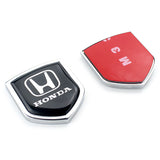 2PCS Honda Metal Car Rear Sticker Shield Trunk Emblem Badge Decal