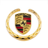 Porsche Metal Car Rear Sticker Auto Window Emblem Badge Decal