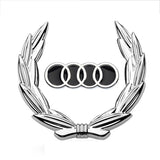 Audi Wheat Metal Car Window Sticker Emblem Badge Decal