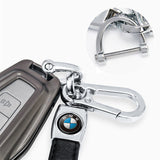 BMW PU Leather Car Logo Keyring Keychain