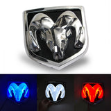 15.2x14.2cm 13.5x12cm Dodge Car LED Light Front Rear Emblem Badge