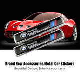 2pcs BMW M3 M5 M Performance Hamann Luxury Metal Car Sticker Emblem Badge Decal Decoration