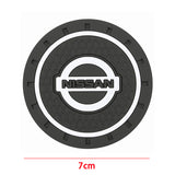 2pcs/set Nissan PVC Car Water Coaster Cup Mat