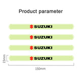 4pcs Suzuki Luminous Car Door Bumper Strip Anti-collision Protection Sticker