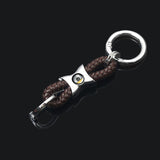 Mercedes Benz AMG Smart Apple Tree Logo Braided Rope Car Keychain Keyring