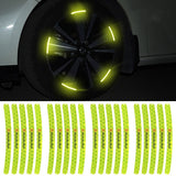 20pcs/set Mercedes Benz Car Wheel Rim Warning Reflective Emblem Stickers