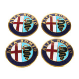 4pcs/set 56mm Alfa Romeo Car Wheel Center Hub Sticker Decal