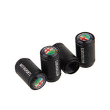 4pcs/set Alfa Romeo Logo Matte Car Air Valve Stem Caps Auto Tyre Valve Covers