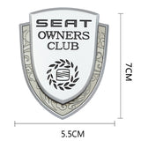 SEAT Metal Shield Car Rear Sticker Auto Window Emblem Badge Decal
