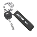 Mercedes Benz AMG PU Leather Car Logo Keychain