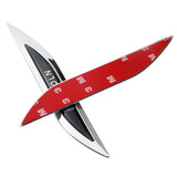 2pcs Lincoln Logo Metal Car Sider Fender Sticker Emblem Badge